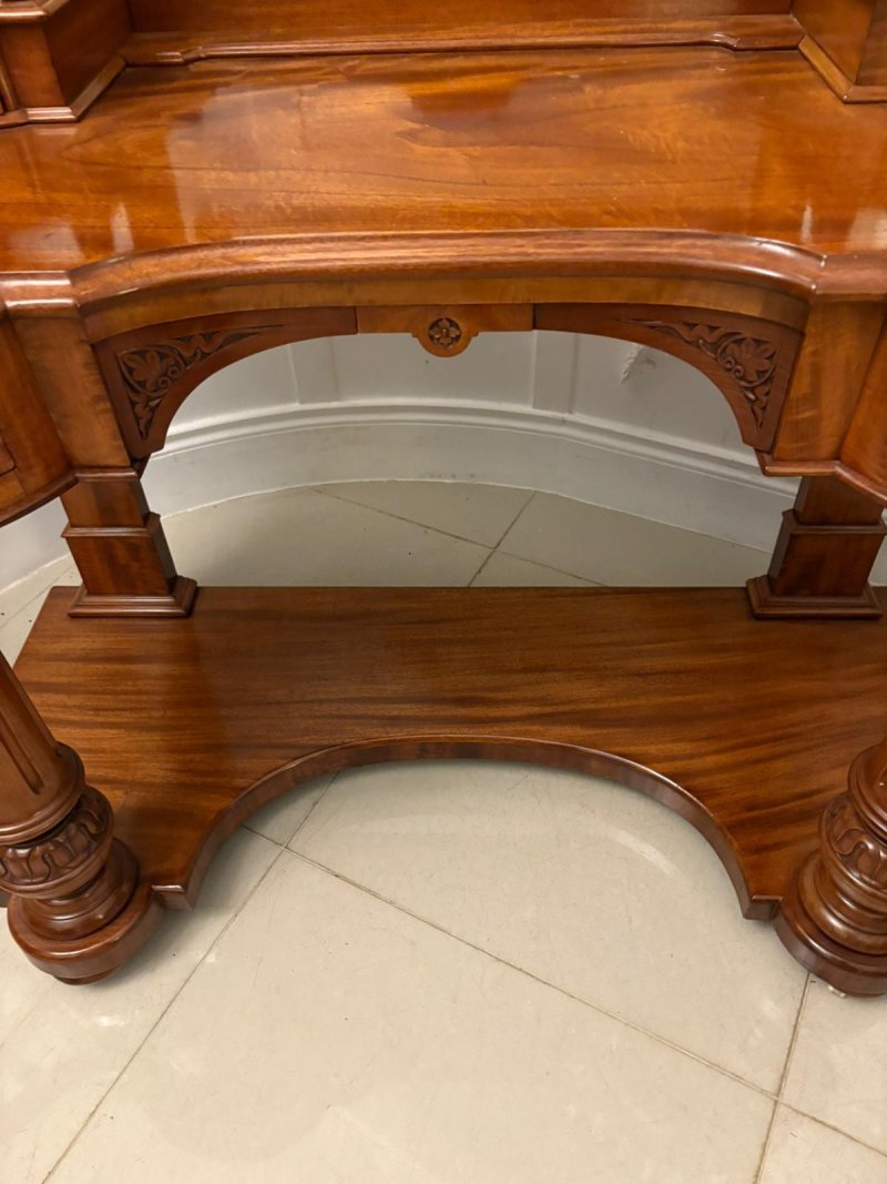 Quality Antique Victorian Carved Mahogany Dressing Table